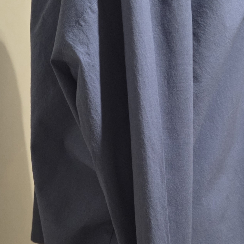 Ann Taylor Blue Button-Up Shirt XL - Picture 2 of 5